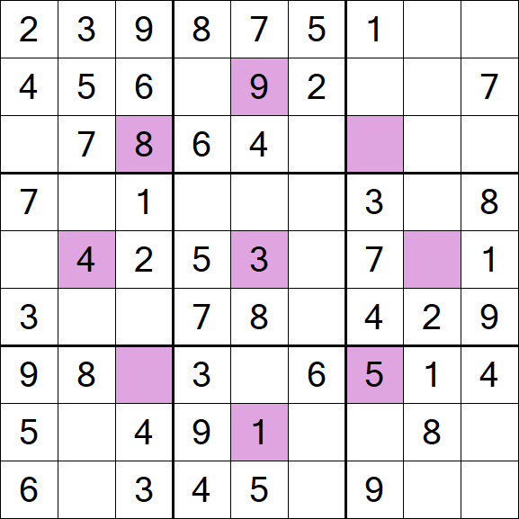 Asterisk Sudoku - Einfach