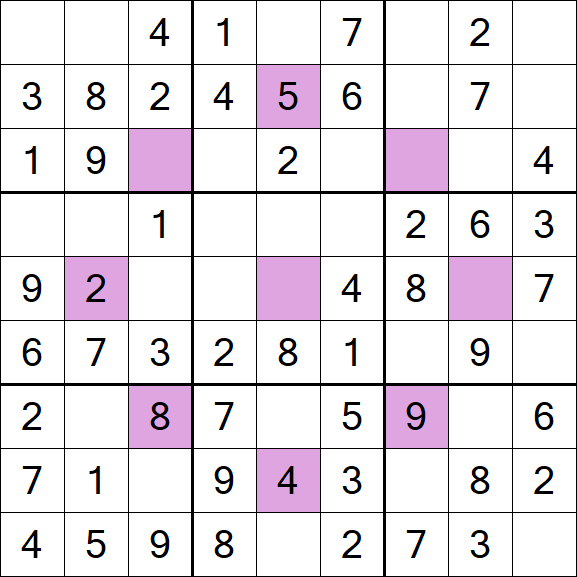 Asterisk Sudoku - Fácil