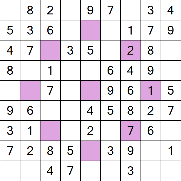 Asterisk Sudoku - Easy