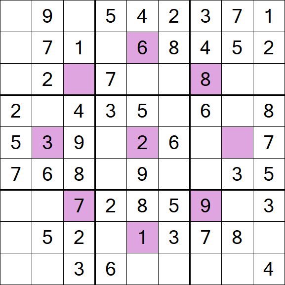 Asterisk Sudoku - Easy