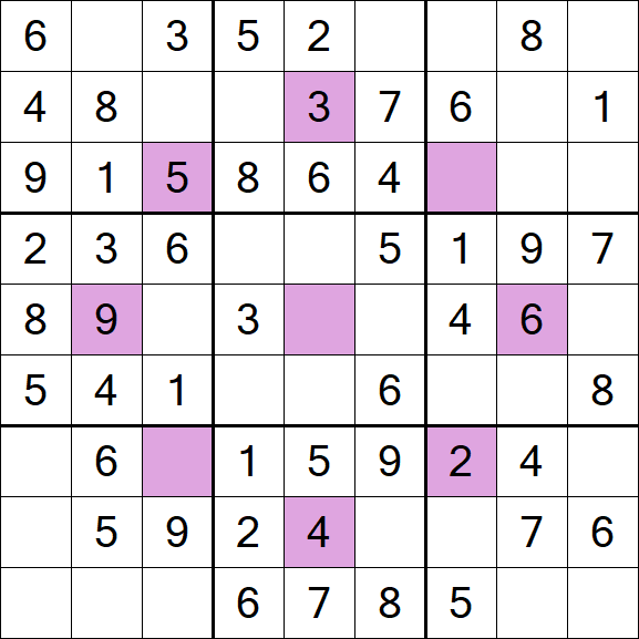 Asterisk Sudoku - Simple
