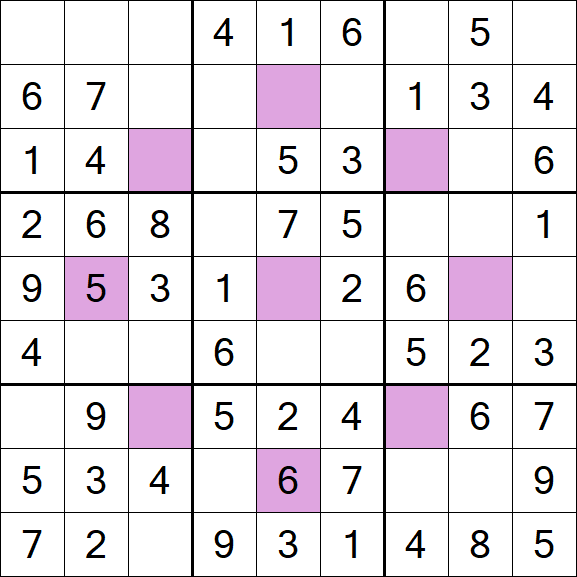 Asterisk Sudoku - Einfach