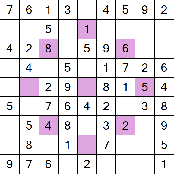 Asterisk Sudoku - Fácil