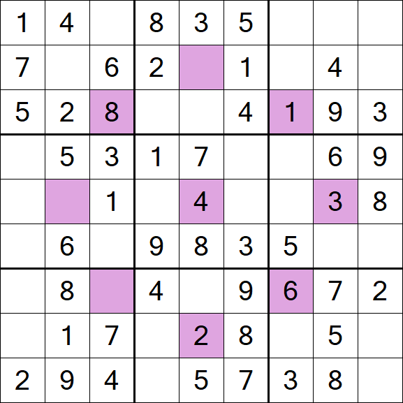 Asterisk Sudoku - Fácil