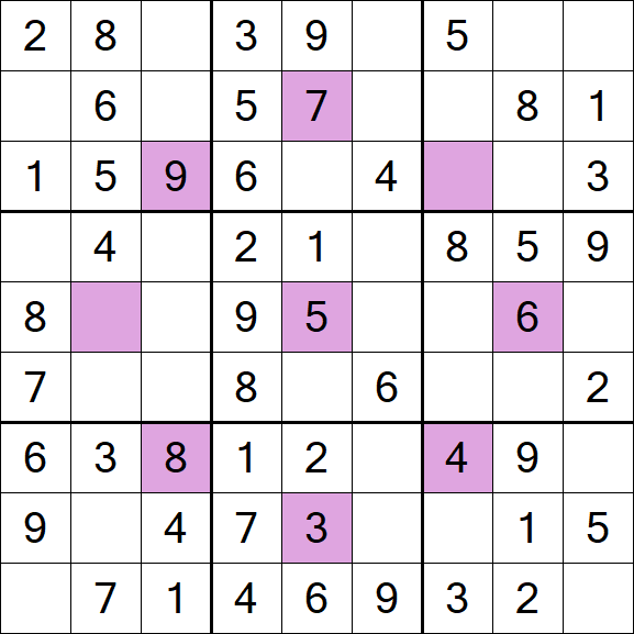 Asterisk Sudoku - Simple