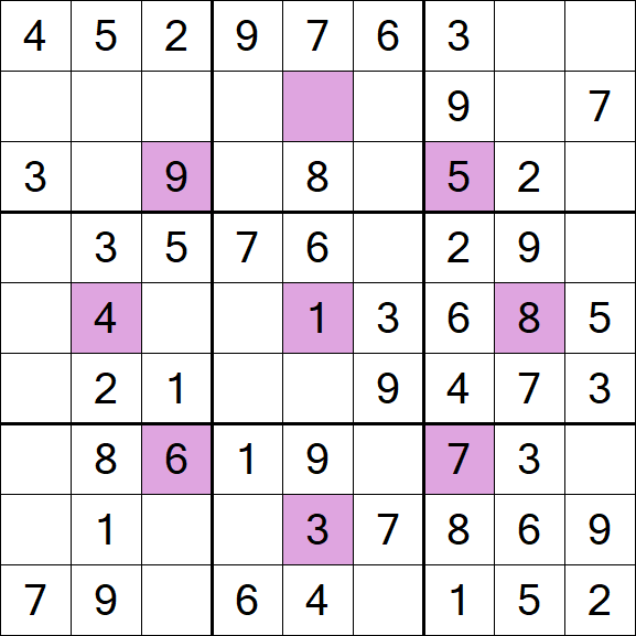 Asterisk Sudoku - Simple
