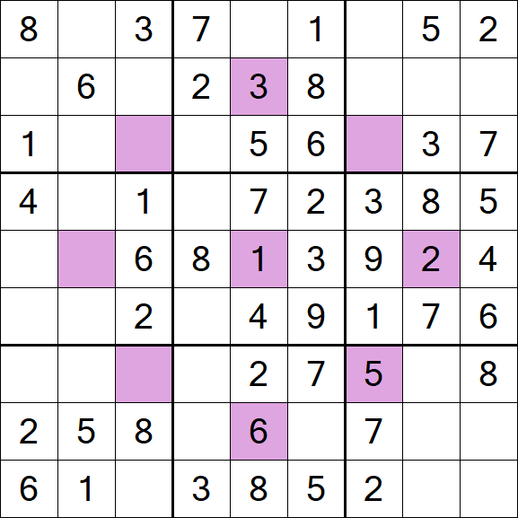 Asterisk Sudoku - Simple