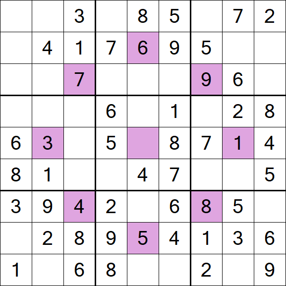 Asterisk Sudoku - Einfach
