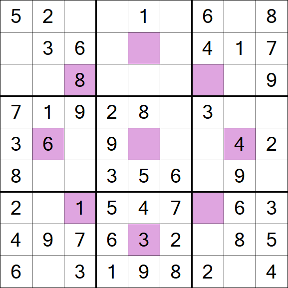 Asterisk Sudoku - Einfach