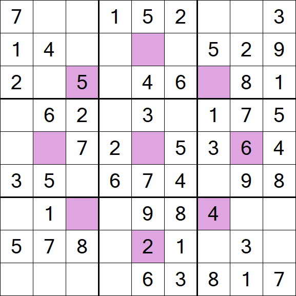 Asterisk Sudoku - Einfach