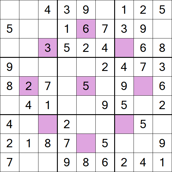Asterisk Sudoku - Einfach