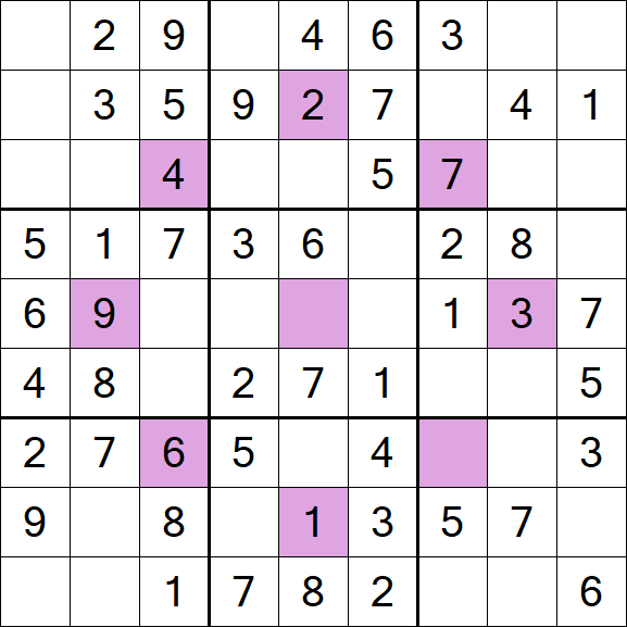 Asterisk Sudoku - Einfach