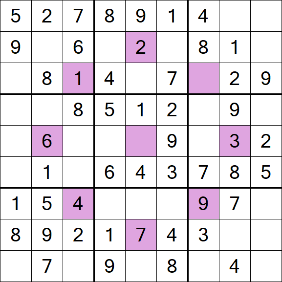 Asterisk Sudoku - Einfach