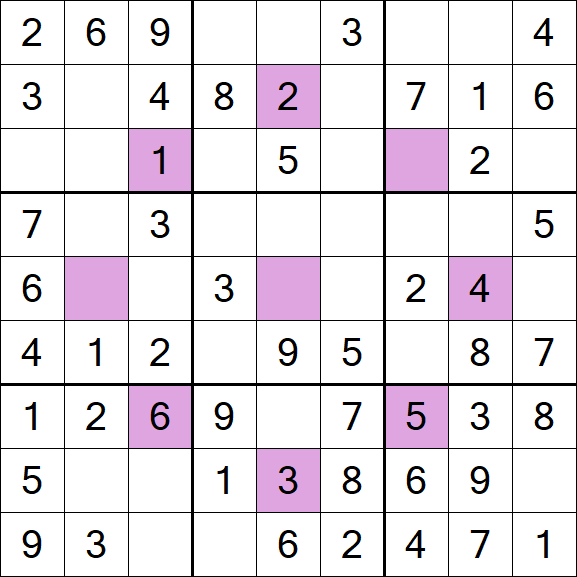 Asterisk Sudoku - Easy