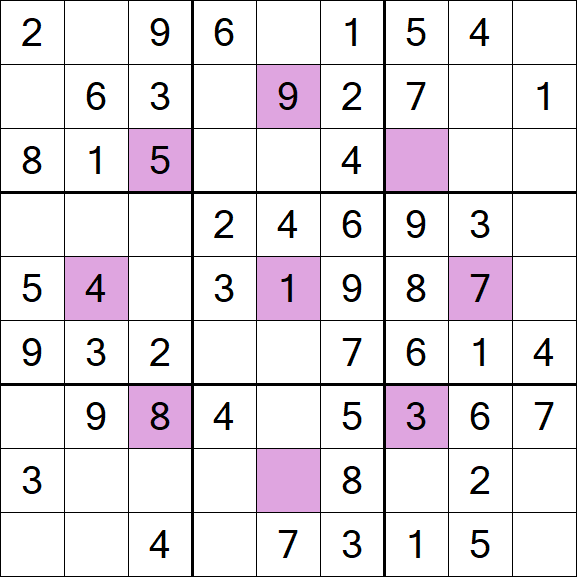Asterisk Sudoku - Einfach