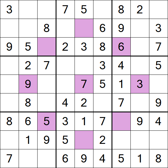 Asterisk Sudoku - Fácil