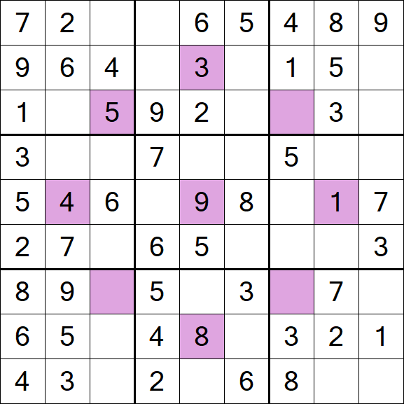 Asterisk Sudoku - Einfach