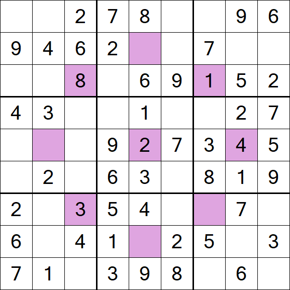 Asterisk Sudoku - Einfach