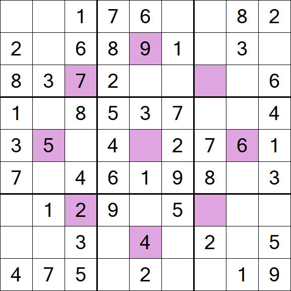 Asterisk Sudoku - Einfach