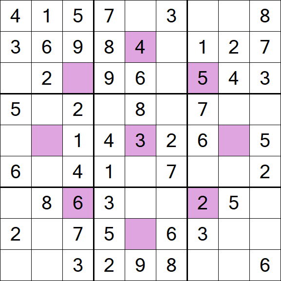 Asterisk Sudoku - Einfach