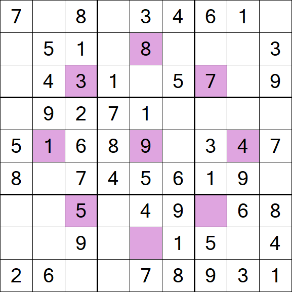 Asterisk Sudoku - Einfach