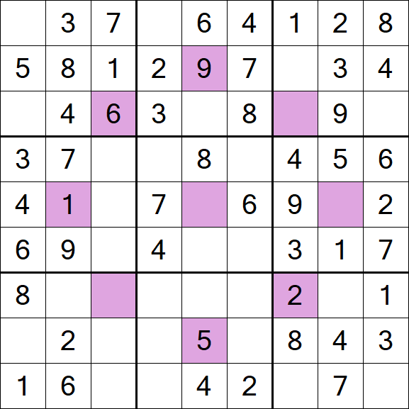 Asterisk Sudoku - Einfach