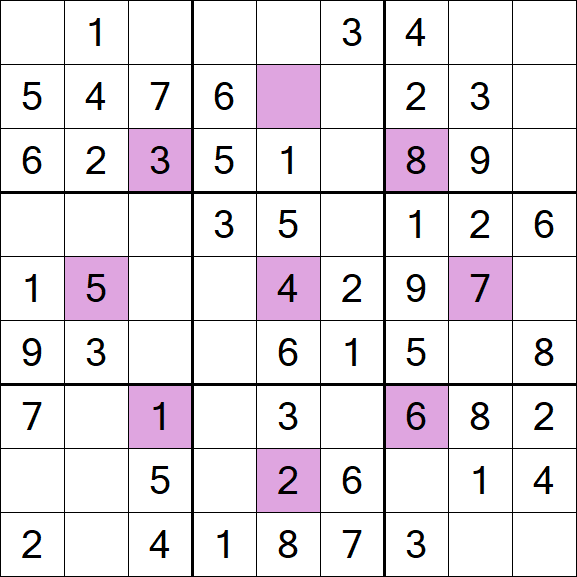 Asterisk Sudoku - Einfach