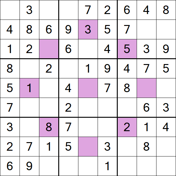 Asterisk Sudoku - Einfach