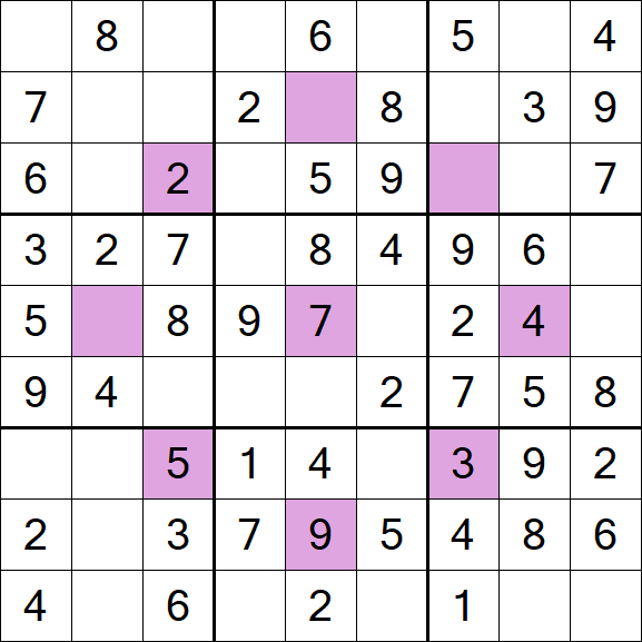 Asterisk Sudoku - Einfach