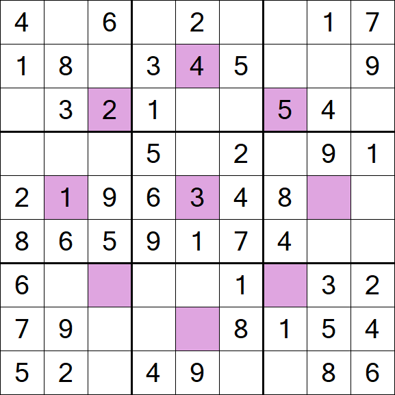 Asterisk Sudoku - Einfach