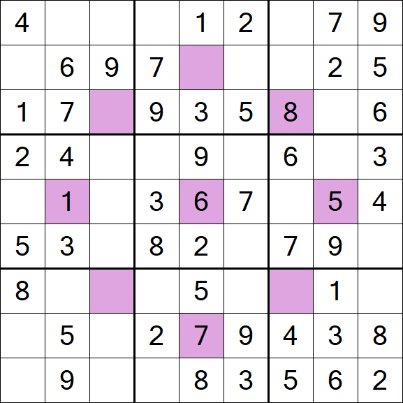 Asterisk Sudoku - Einfach