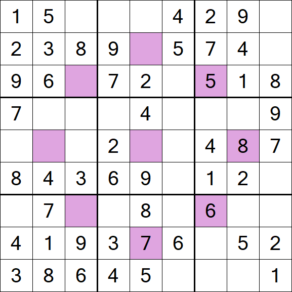 Asterisk Sudoku - Einfach