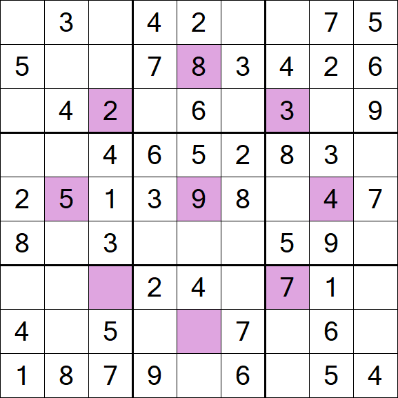 Asterisk Sudoku - Einfach