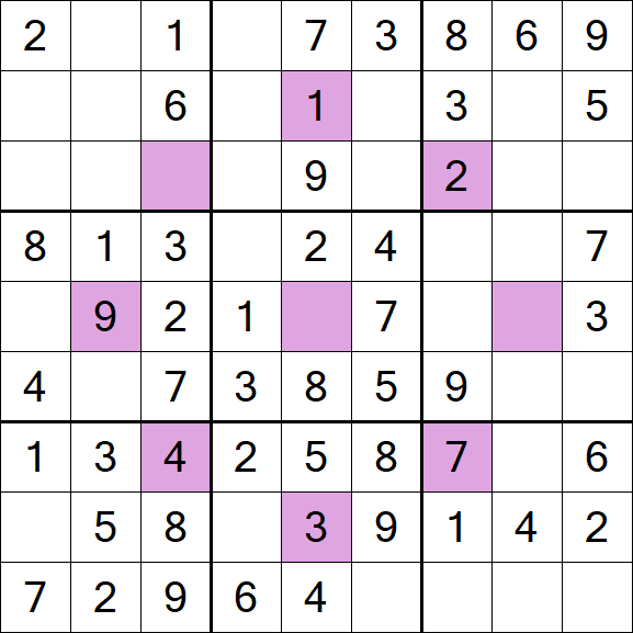 Asterisk Sudoku - Einfach