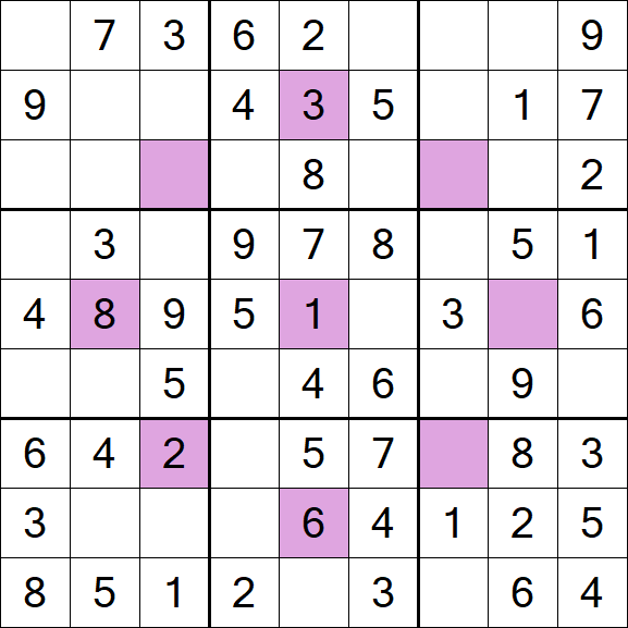 Asterisk Sudoku - Einfach