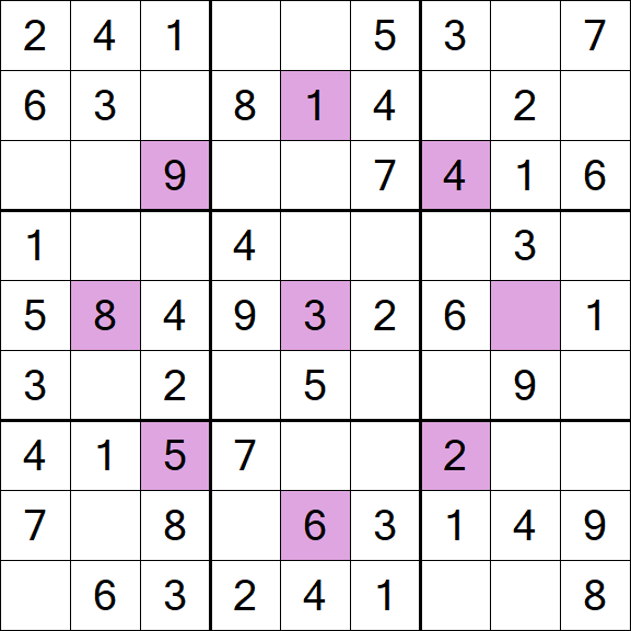 Asterisk Sudoku - Easy