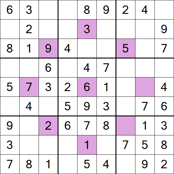 Asterisk Sudoku - Easy