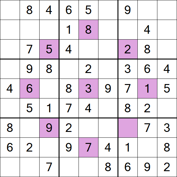 Asterisk Sudoku - Easy
