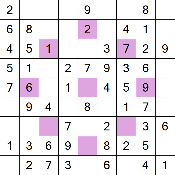 Asterisk Sudoku - Einfach