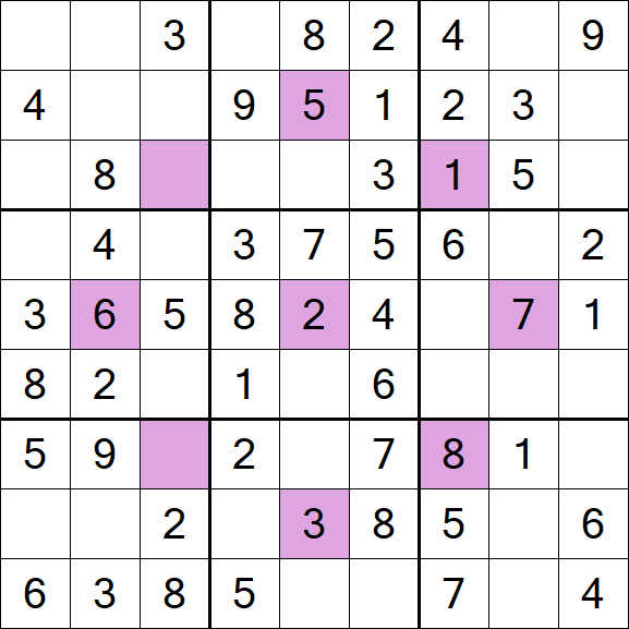 Asterisk Sudoku - Einfach