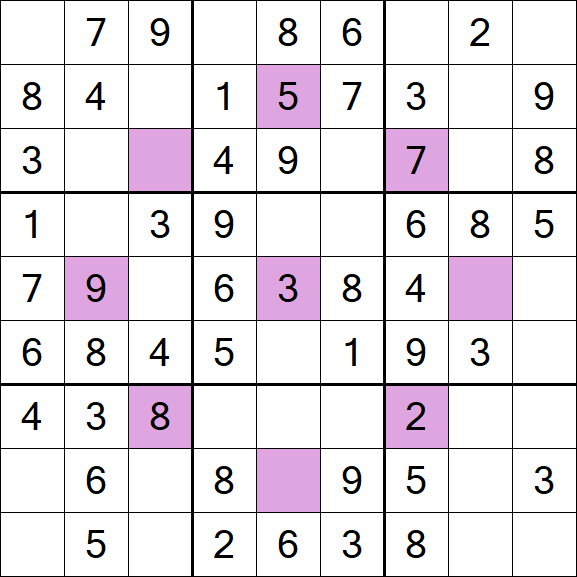 Asterisk Sudoku - Einfach