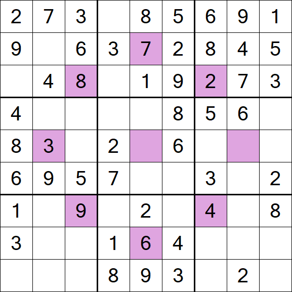 Asterisk Sudoku - Einfach