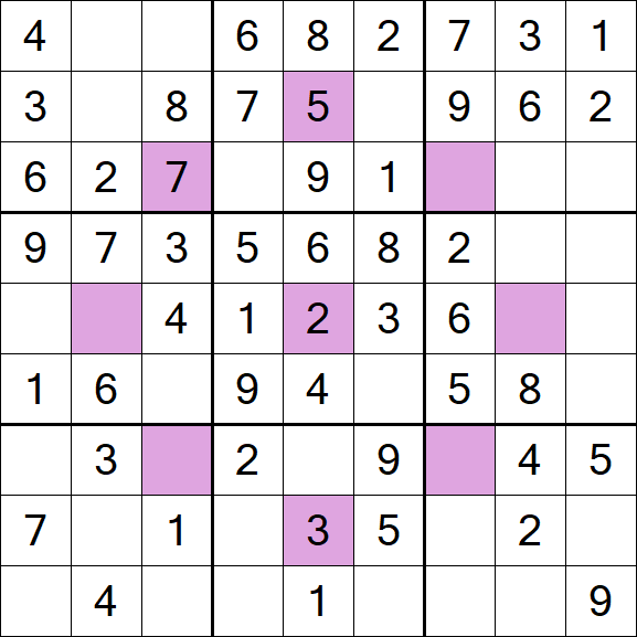 Asterisk Sudoku - Einfach
