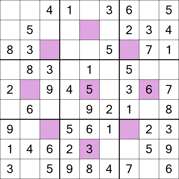 Asterisk Sudoku - Einfach