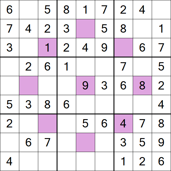 Asterisk Sudoku - Easy