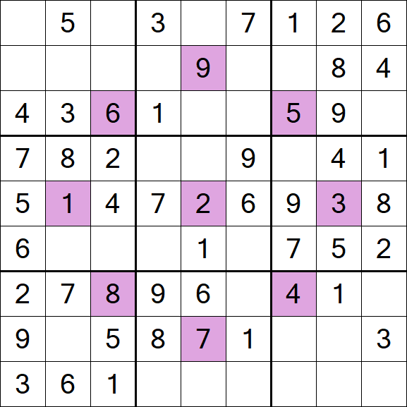 Asterisk Sudoku - Easy