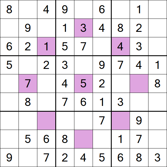 Asterisk Sudoku - Easy