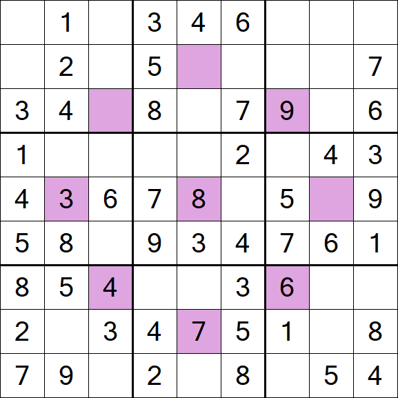 Asterisk Sudoku - Easy