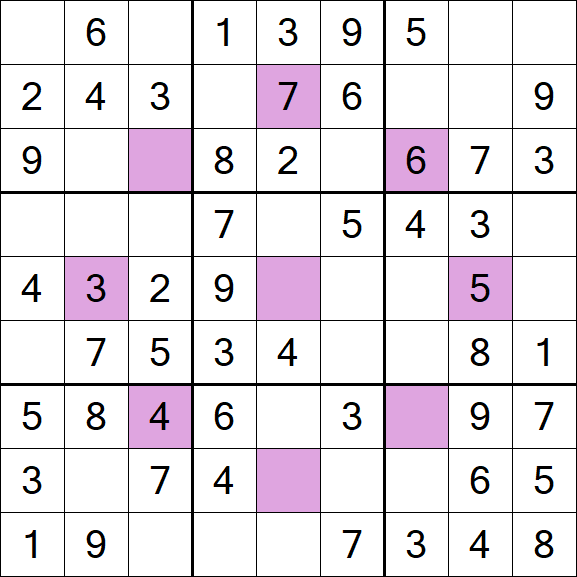 Asterisk Sudoku - Easy