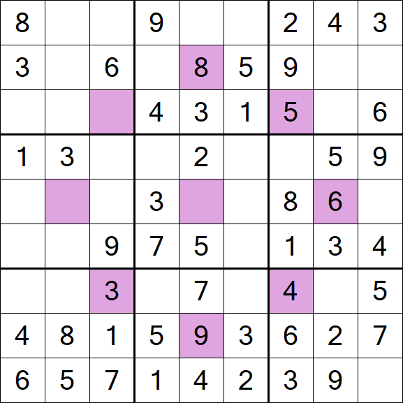 Asterisk Sudoku - Easy